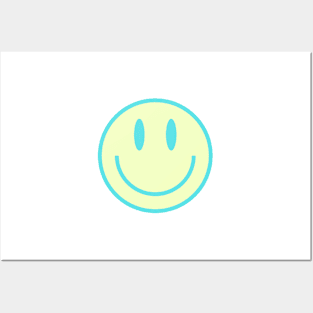 Smiley Face in Green Posters and Art